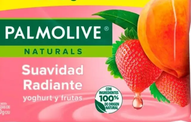 8 x Palmolive Naturals -Suavidad Radiante Yogurt y Fruta- Moisturizing Bar Soap