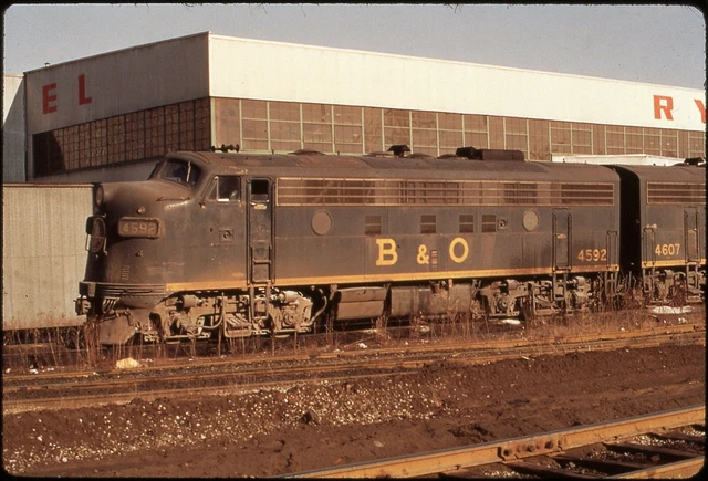 B&O Baltimore & Ohio 4592 duplicate slide
