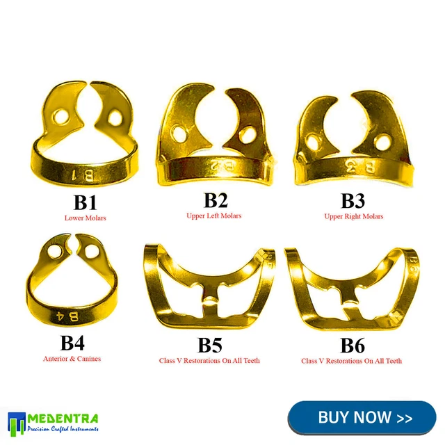 RUBBER DAM BRINKER Clamps Universal Upper Lower Anterior Molar B1.B2.B3