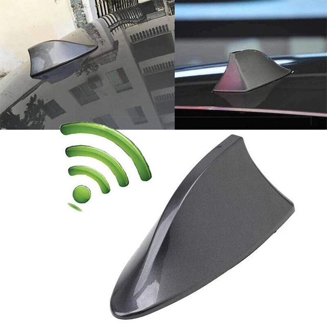 Shark Fin Roof Antenna Aerial FM/AM with Radio Signal Decor Universal for Car AI