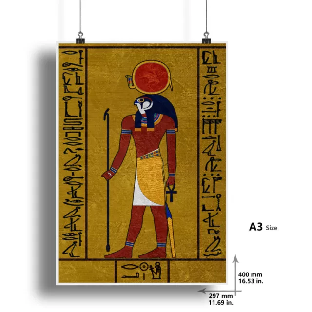 Ancient Egyptian Mythology A3 Poster  Fabric Prints Retro Style Home Wall Decor 3