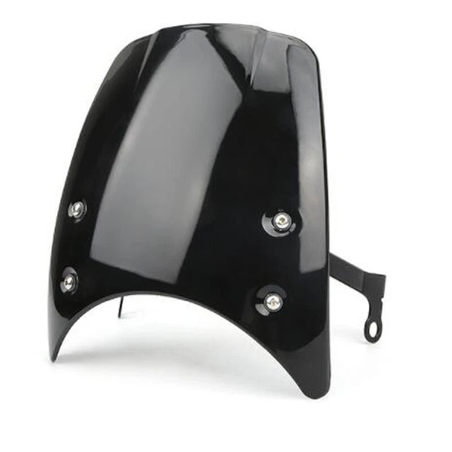 Universal Motorcycle Windshield Windscreen Deflector Spoiler & Mount Bracket ×1