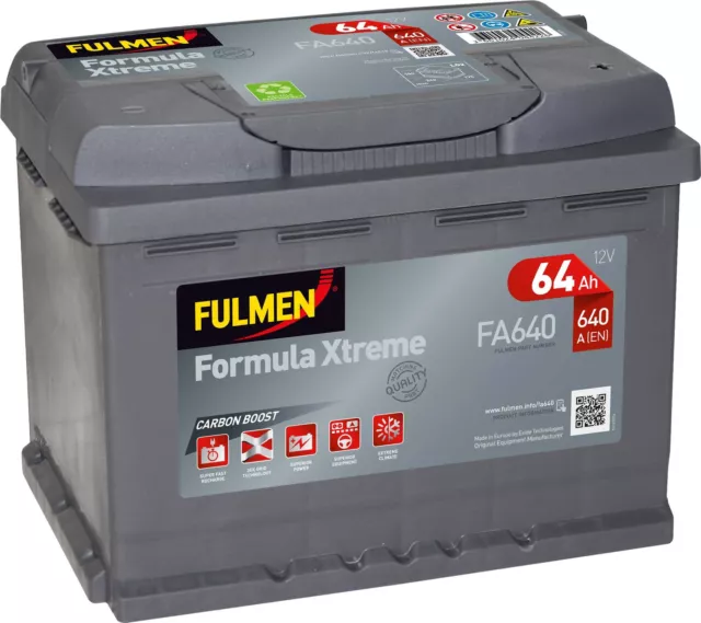 Batterie Fulmen Formula Xtreme 64Ah/640A (FA640)