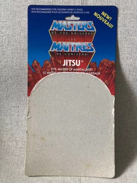 MATTEL Vintage 80’s MOTU Les Maitres De L’univers Full Cardback EURO : JITSU