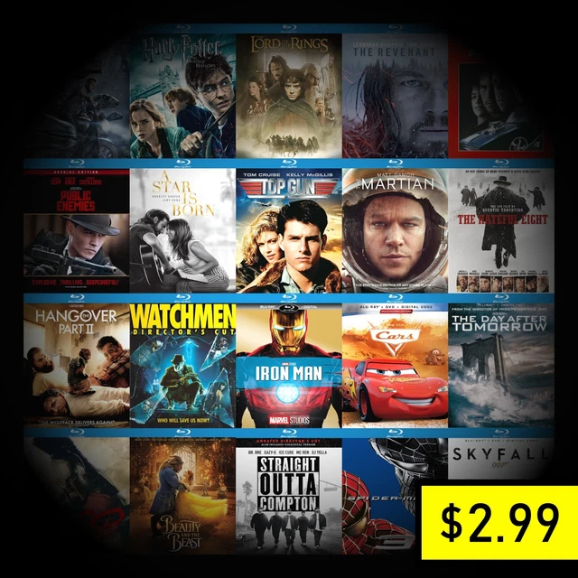 Blu-ray Lot #4 - FREE SHIPPING on Orders Over $23 (Top Gun, Fantasy, Romance)