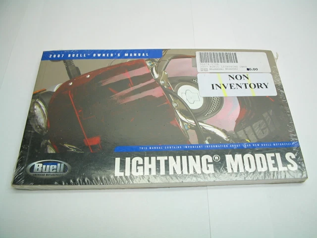 BRAND NEW 2007 Buell Owner's Manual - Lightning Models - 99474-07YA