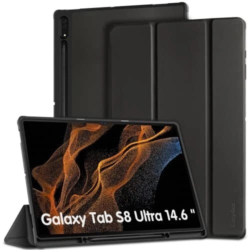 EasyAcc Case for Samsung Galaxy Tab S8 Ultra 14.6 inch 2022 with Pencil Holde...