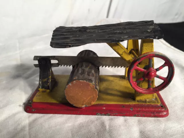 Doll? Dampfmaschinen Antriebsmodell Baumsäge um 1910