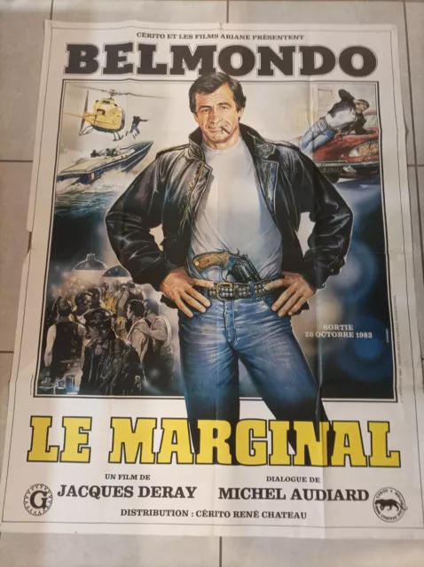 JEAN-PAUL BELMONDO le marginal affiche cinema originale preventive 160x120