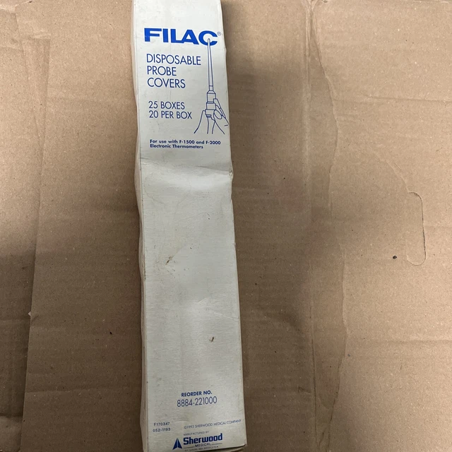 Lot of 500 FILAC Thermometer Probe Covers for F-1500 and F-2000
