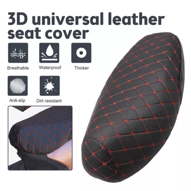 Anti-Slip Cushion Leather Motorbike Motorcycle Protector Seat Cover Warm Winter