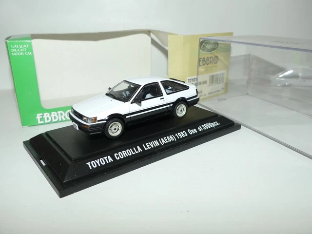 TOYOTA COROLLA SPRINT Levin Ae86 Ebbro Avec Sa Boite Vitrine 1/43 EUR 45,00 - FR