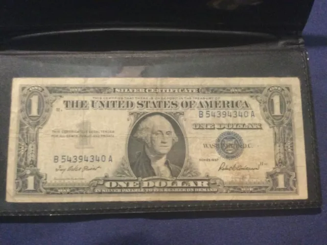 World Reserve Monetary Exchange Series 1957 Blue Seal $1 Silver Certificate