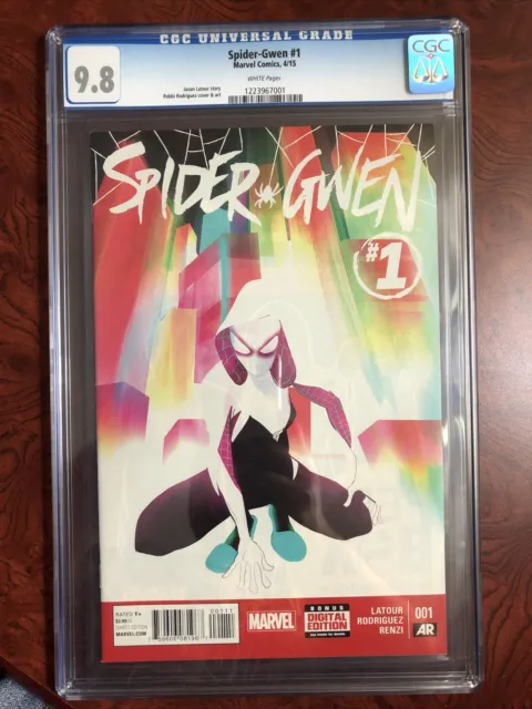 Spider-Gwen #1 Cgc 9.8 1St Solo Title 1St Printing Marvel Comics April 2015