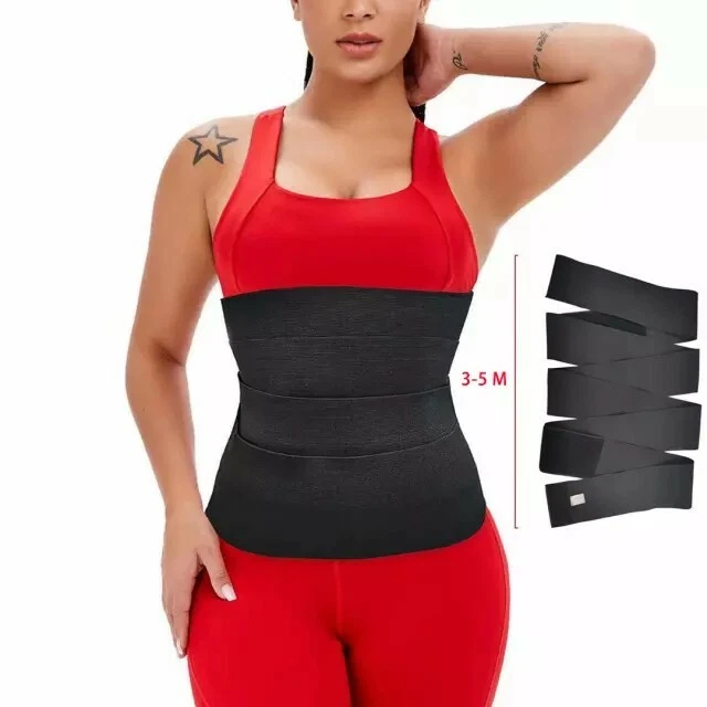 SNATCH ME UP Bandage Wrap Lumbar Waist Support Sauna Body Shaper Belt