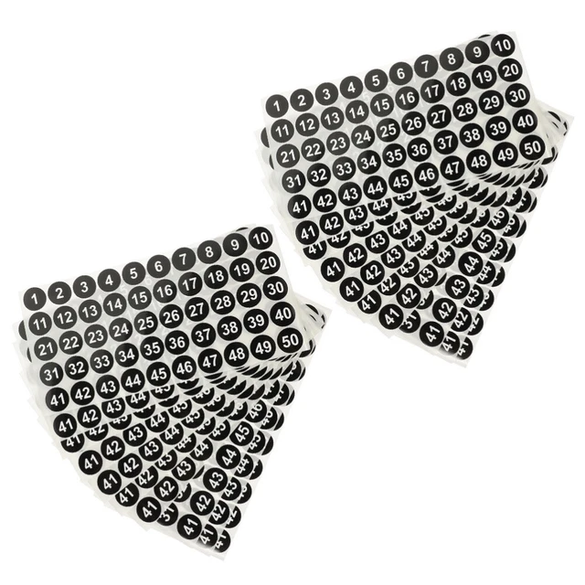 MYhose Numero Adesivo 8mm Numeri Di Etichetta Da 1 A 200 Adesivi Adesivi Segno, Per La Decorazione Dell'ufficio Scolastico - Foto 9