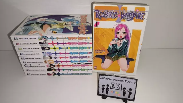 Rosario Vampire Prima Serie Completa 1/10 Gp Manga - In Condizioni Ottime