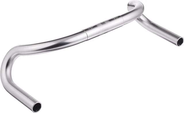 Nitto B130AA Drop Road Handlebars 25.4mm Clamp 400mm Wide In Silver