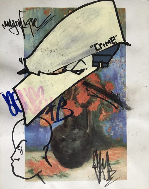Dessin Original A3 PRO176 - Street Art Par Seen, Crash, Cope2, Jonone, Ces, Bando, Quik, Daze - 2024