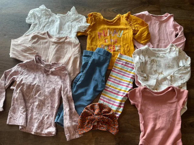 Next George Tu Baby Girl Bundle ⭐️10 Items!⭐️ Leggings Vests Outfits 9-12 Months