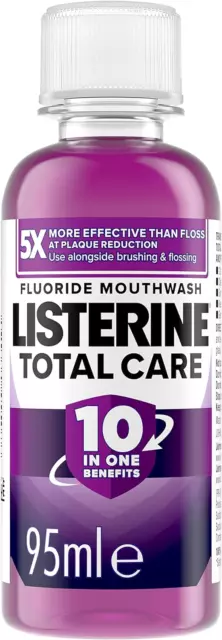 Listerine Total Care 10 in 1 Fluroid Mundwasser, sauber neuwertig, 95 ml