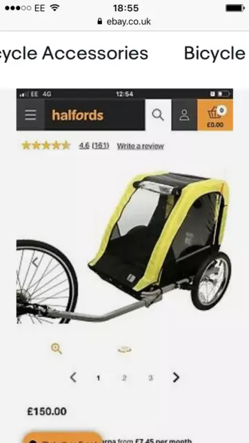 Halfords bike trailer 2025 attachment