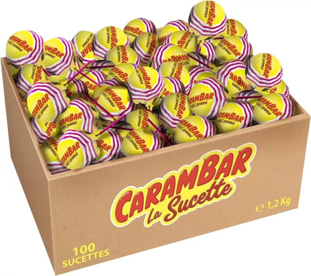 Carambar Bulk Karamell Lutscher Hartbonbons 80 Stück Lollies NEU MHD 30/05/2025