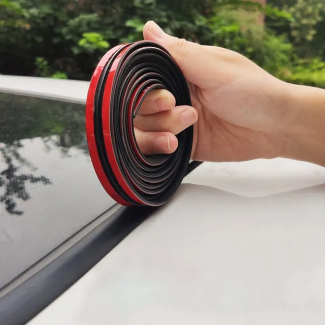 2M Car Windshield Seal Strip Rubber Sunroof Window Rainproof Strip Accessories