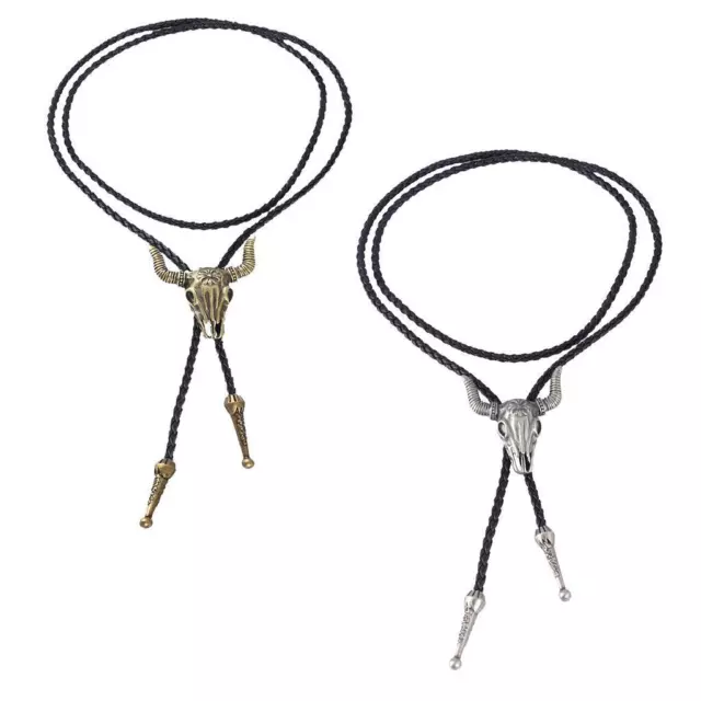 Vintage Western Cowboy Bolo Tie Buffalo