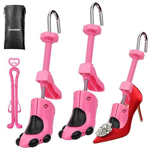 KevenAnna Pair of Women High Heel Shoe Stretcher Professional 2-way Adjustabl...