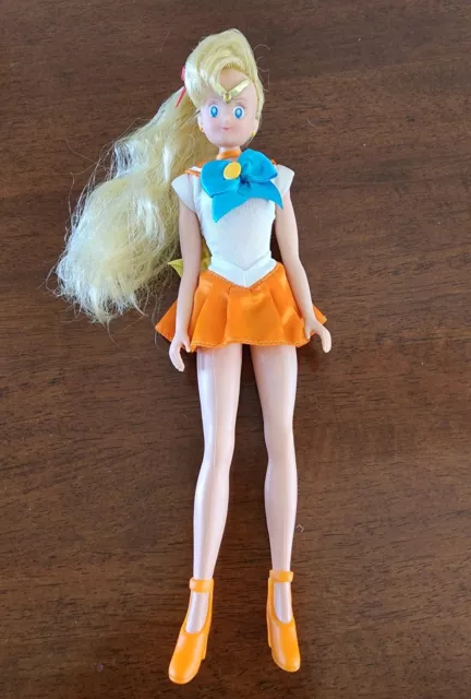 2000 Sailor Moon Sailor Venus 11.5” Deluxe Adventure Doll Irwin Toys Vintage