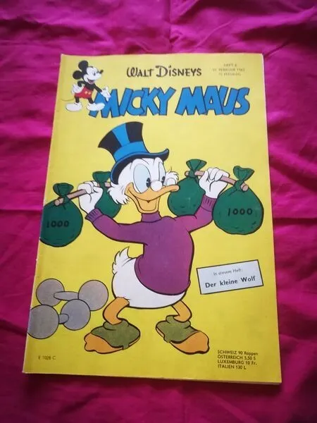 Micky Maus Heft 1962/6 Comic Fehlseiten Sammelecke vorhanden Walt Disney / 1990