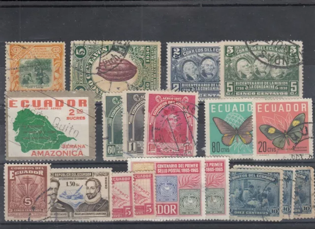 Latin America - Mexico Chile Argentina Ecuador Dominicana Columbia Lot Old Used