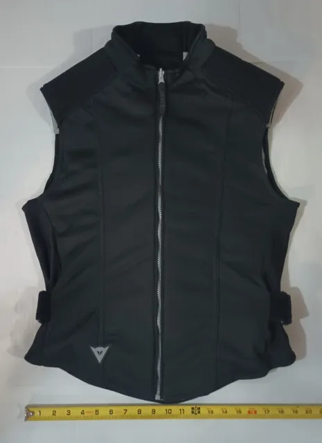 Dainese Core 2 Zip Up Motorcycle Vest w/ Back Armor Black Large