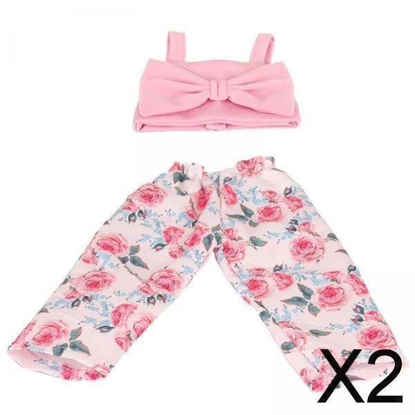 2X Vestiti Per Bambole Da 18 Pollici Modello Di Bambola Decor Accessorio