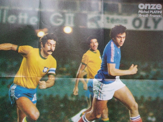 Affiche CITROEN équipe de France football MUNDIAL 1982 Platini
