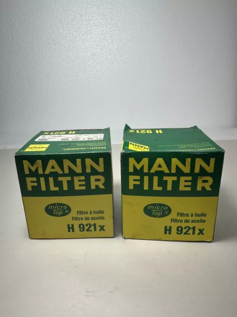 MANN H 921/x ÖLFILTER 2 STÜCK NEU BMW E30 316/318 - E 34 518