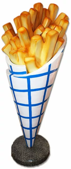 XXL Pommestüte Pommes Figur 140cm Deko Werbefigur Gastro Werbung Werbeaufsteller