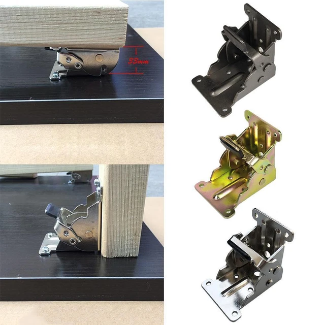 2 PZ CERNIERE da tavolo regolabili connettore supporto sollevamento cerniera pesante per comò