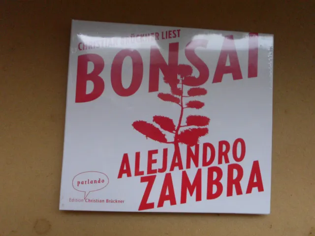Bonsai Alejandro Zambra Hörbuch  CD Neu OVP