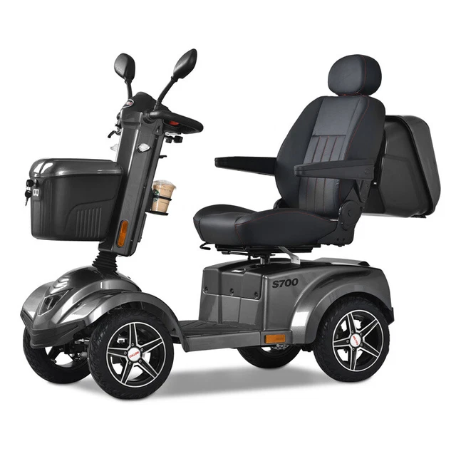 FOUR WHEELS TRAVEL Mobility Scooter 700W/24V DC Battery Motor for Adult