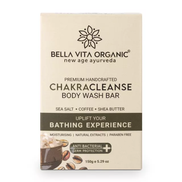 Bella Vita Savon nettoyant pour le corps Chakra Cleanse biologique, 150 g