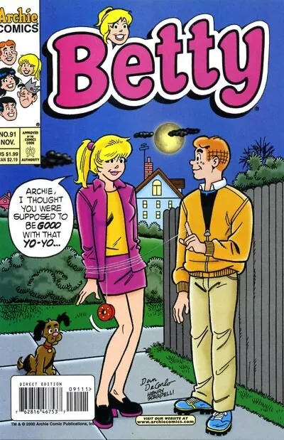 BETTY #91 F/VF, Direct, Archie Comics 2000 Stock Image