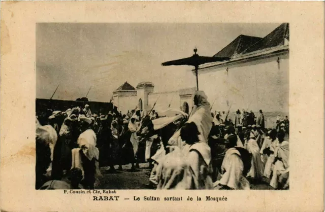 CPA AK MAROC Rabat - Le Sultan sortant de la Mosquee (963708)