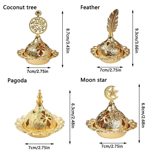 Incienso doméstico decoración interior calabaza luna Mubarak juramento musulmán