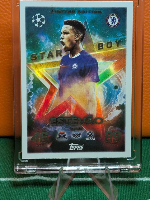 TOPPS MATCH ATTAX 2025 2026 UCL Chelsea Estevao Star Boy Limited ...