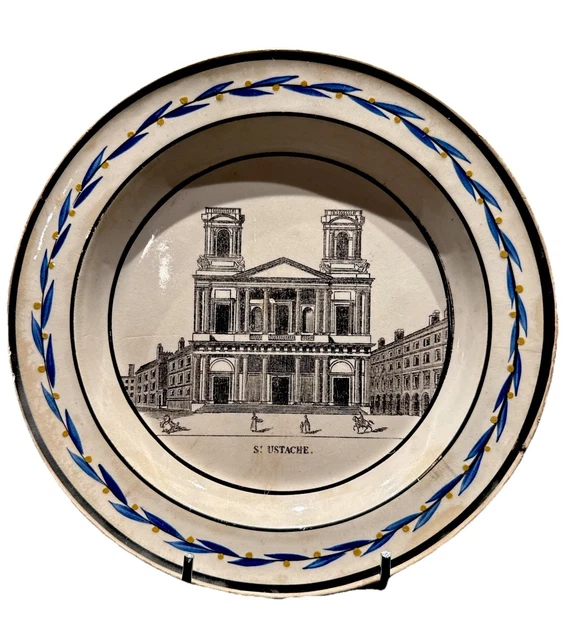 Assiette Ancienne Choisy-le-Roi - Le Retour Du Dessinateur - Faïence 1836-1863