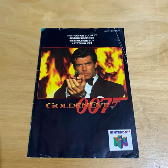 Nintendo 64 N64 Instruction Manual Only - GoldenEye 007