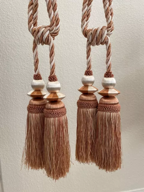 Luxurious Curtain & Drapery Tassel Tiebacks Decorative Rope Holdbacks (Set of 2) 3