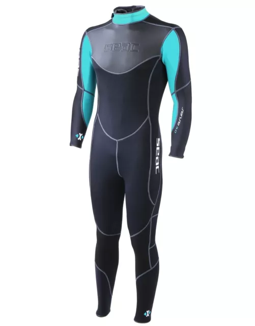 Seac Sense Mens 3Mm Wetsuit Blue & Black (Medium)